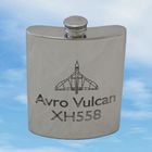 AVRO Vulcan XH558 Pewter Hip Flask